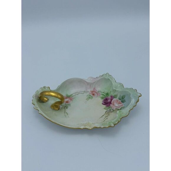 MZ Austria Candy Trinket Dish Vintage Porcelain Handpainted - Picture 2 of 8